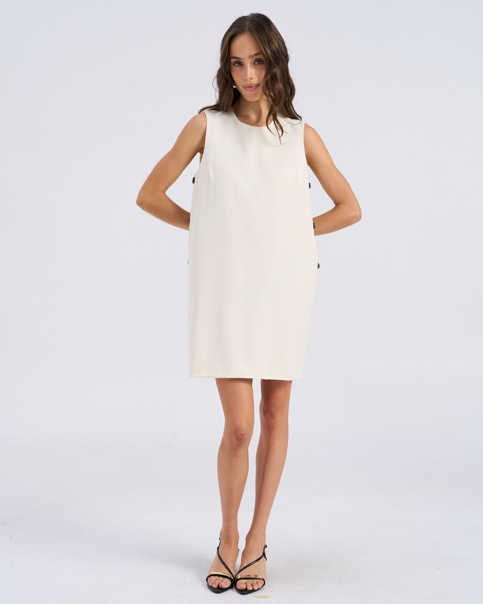 VMFAME BUTTONED MINI DRESS